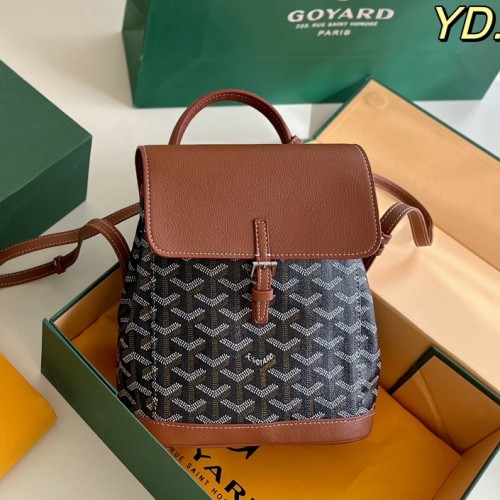 Original  4A  Alpin Backpack Goyardine Black 20x22cm