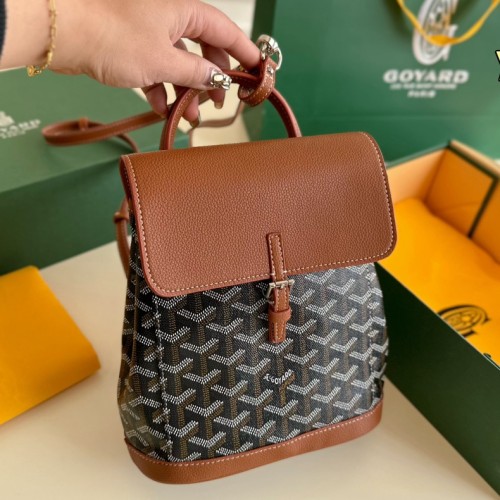Original  4A  Alpin Backpack Goyardine Black 20x22cm