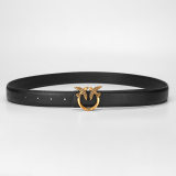5A Women Slide Buckle Belt Black