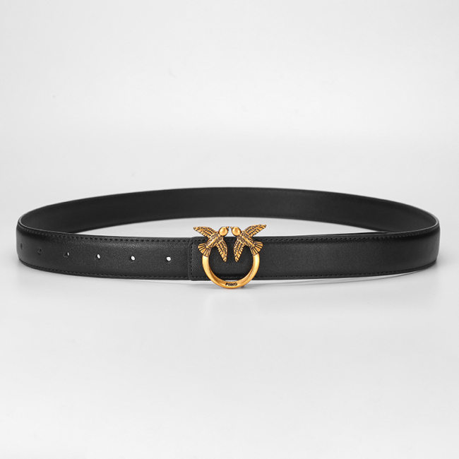 5A Women Slide Buckle Belt Black