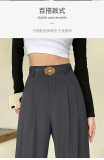 5A Women Slide Buckle Belt Black