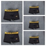 5A Simple Printed Logo Men Boxer, Pack Of Five