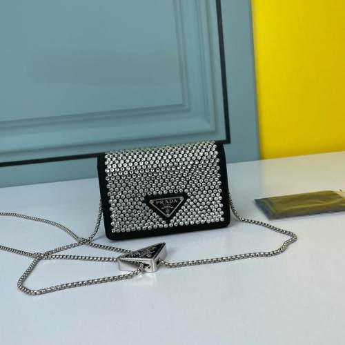 5A Card bag With Shoulder Strap And Crystals 13*5*10CM