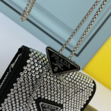 5A Card bag With Shoulder Strap And Crystals 13*5*10CM