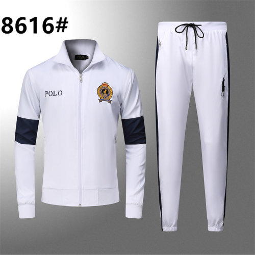 5A Autumn Men's Jacket Pants Sport Suit White