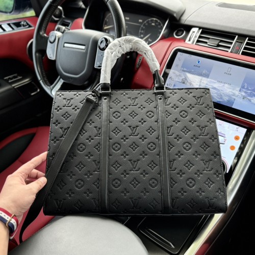 Sac Plat Horizontal Zippé Men's Briefcase Black 39x30x7cm 240718