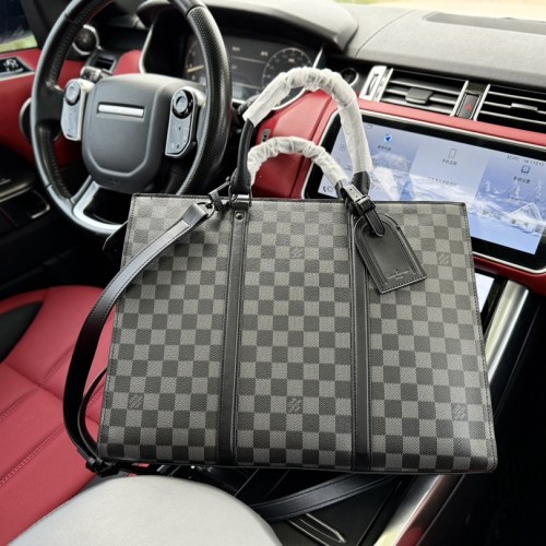 Sac Plat Horizontal Zippé Men's Briefcase Black 39x30x7cm 240718