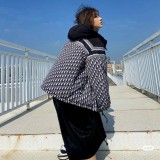Original 5A Winter Letter Logo Thickened Warm Two Sides Can Wear Down Jacket