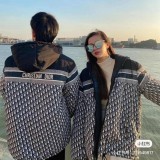 Original 5A Winter Letter Logo Thickened Warm Two Sides Can Wear Down Jacket