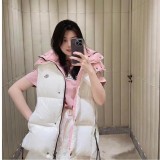 Original 5A Parana Women's Hooded Vest White Pink
