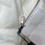 Original 5A Women's Triangle Quilted Recycled Nylon and Cashmere Jacket White