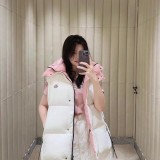 Original 5A Parana Women's Hooded Vest White Pink