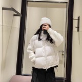 Original 5A Tricot Women's Patchwork Wool Down Jacket White C50