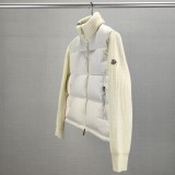 Original 5A Tricot Women's Patchwork Wool Down Jacket White C50