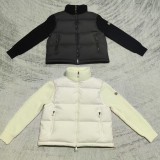 Original 5A Tricot Women's Patchwork Wool Down Jacket White C50