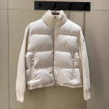 Original 5A Tricot Women's Patchwork Wool Down Jacket White C50