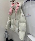 Original 5A Parana Women's Hooded Down Jacket White Pink