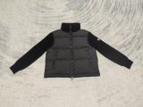 Original 5A Tricot Women's Patchwork Wool Down Jacket Black C50