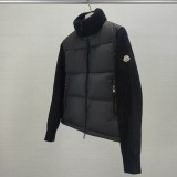 Original 5A Tricot Women's Patchwork Wool Down Jacket Black C50