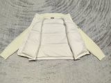 Original 5A Tricot Women's Patchwork Wool Down Jacket White C50