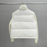 Original 5A Tricot Women's Patchwork Wool Down Jacket White C50