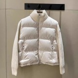 Original 5A Tricot Women's Patchwork Wool Down Jacket White C50
