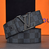 Original 1:1 Pure Steel Buckle Genuine Leather Retro Belt With Chip