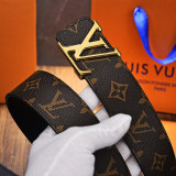 Original 1:1 Pure Steel Buckle Genuine Leather Retro Belt With Chip