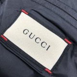 GG Webbing Hooded Down Jacket Black