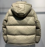 Solid Color Simple Hooded Down Jacket
