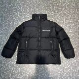 Embroidered Logo Down Jacket Black