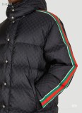 Classic Jacquard Logo Men's Down Jacket Black