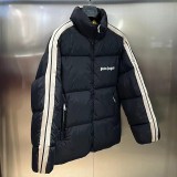 Embroidered Logo Down Jacket Black