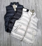 CD Jacquard Logo Stand Collar Vest