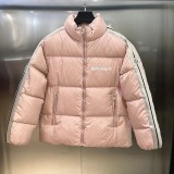 Embroidered Logo Down Jacket Pink