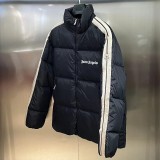 Embroidered Logo Down Jacket Black