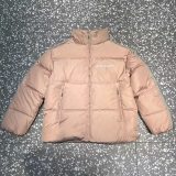 Embroidered Logo Down Jacket Pink