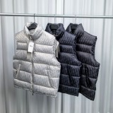 CD Jacquard Logo Stand Collar Vest