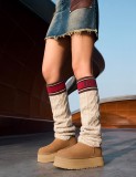 Original Women's Classic Sweater Letter Tall Socks High Boots