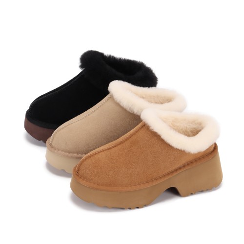 Winter Women's Heights Cozy Clog Thick Bottomed Mermaid Slippers