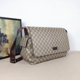 Original 5A Diaper Bag Crossbody GG Supreme Brown 44x28x14cm