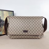 Original 5A Diaper Bag Crossbody GG Supreme Brown 44x28x14cm