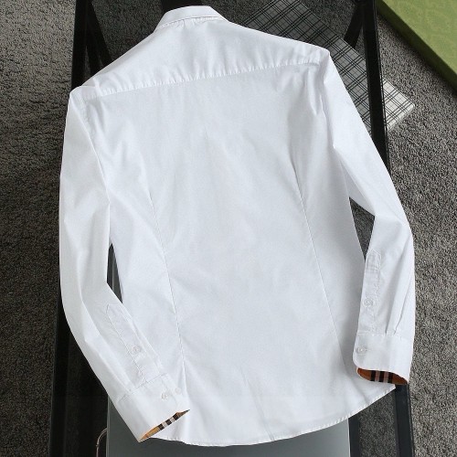 Simple Versatile Men's Casual Long Sleeve Shirt White