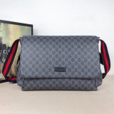 Original 5A Diaper Bag Crossbody GG Supreme Black 44x28x14cm