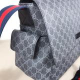 Original 5A Diaper Bag Crossbody GG Supreme Black 44x28x14cm