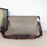 Original 5A Diaper Bag Crossbody GG Supreme Brown 44x28x14cm