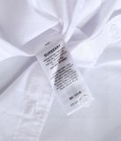 Men's Embroidered Logo Long Sleeve Shirt White