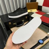 Men's Vintage Check Panelled Casual Sneakers Black
