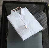 Simple Versatile Men's Casual Long Sleeve Shirt White
