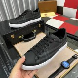 Men's Vintage Check Panelled Casual Sneakers Black